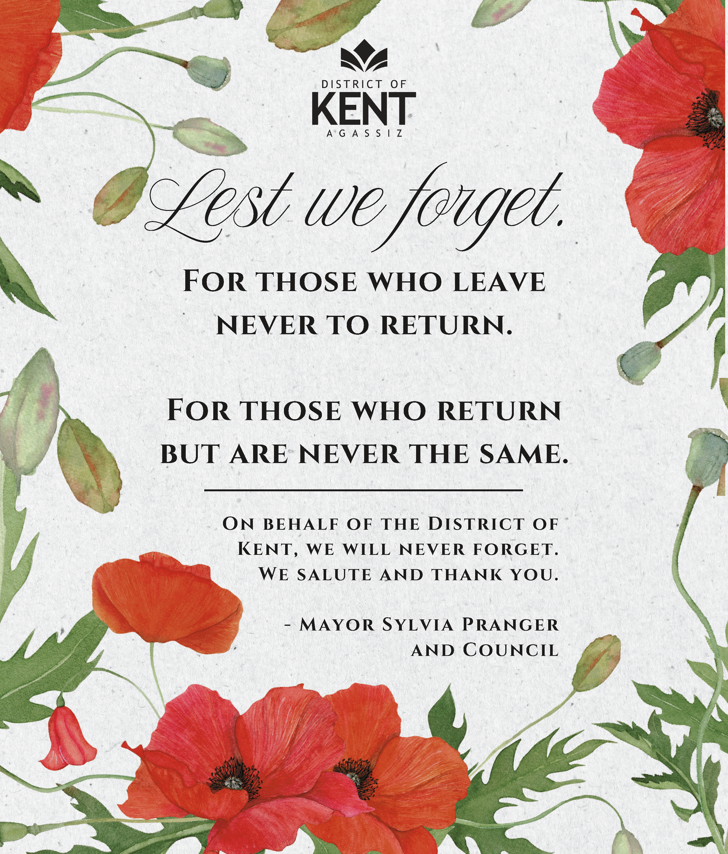 Remembrance Day 2025 Poster