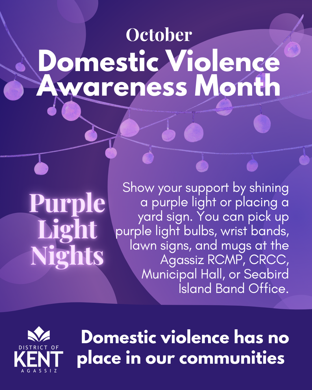 Purple Light Nights Poster